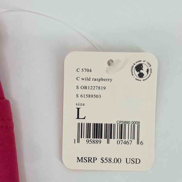 Free People Movement Odessa Athletic Short in Wild Raspberry Large New with Tag - Picture 10 of 14